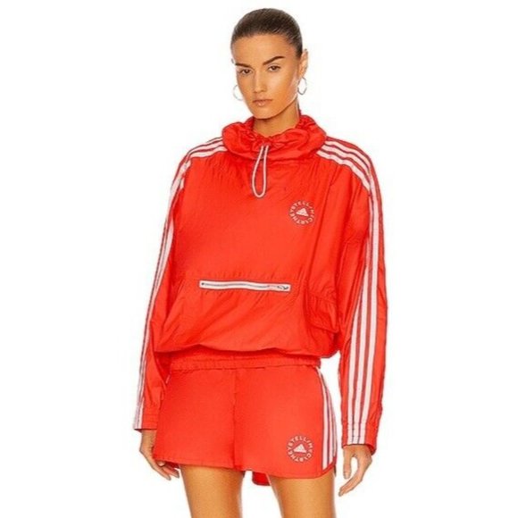 Stella McCartney Jayla Jacket Fluoro Coral Orange Red - Picture 2 of 10